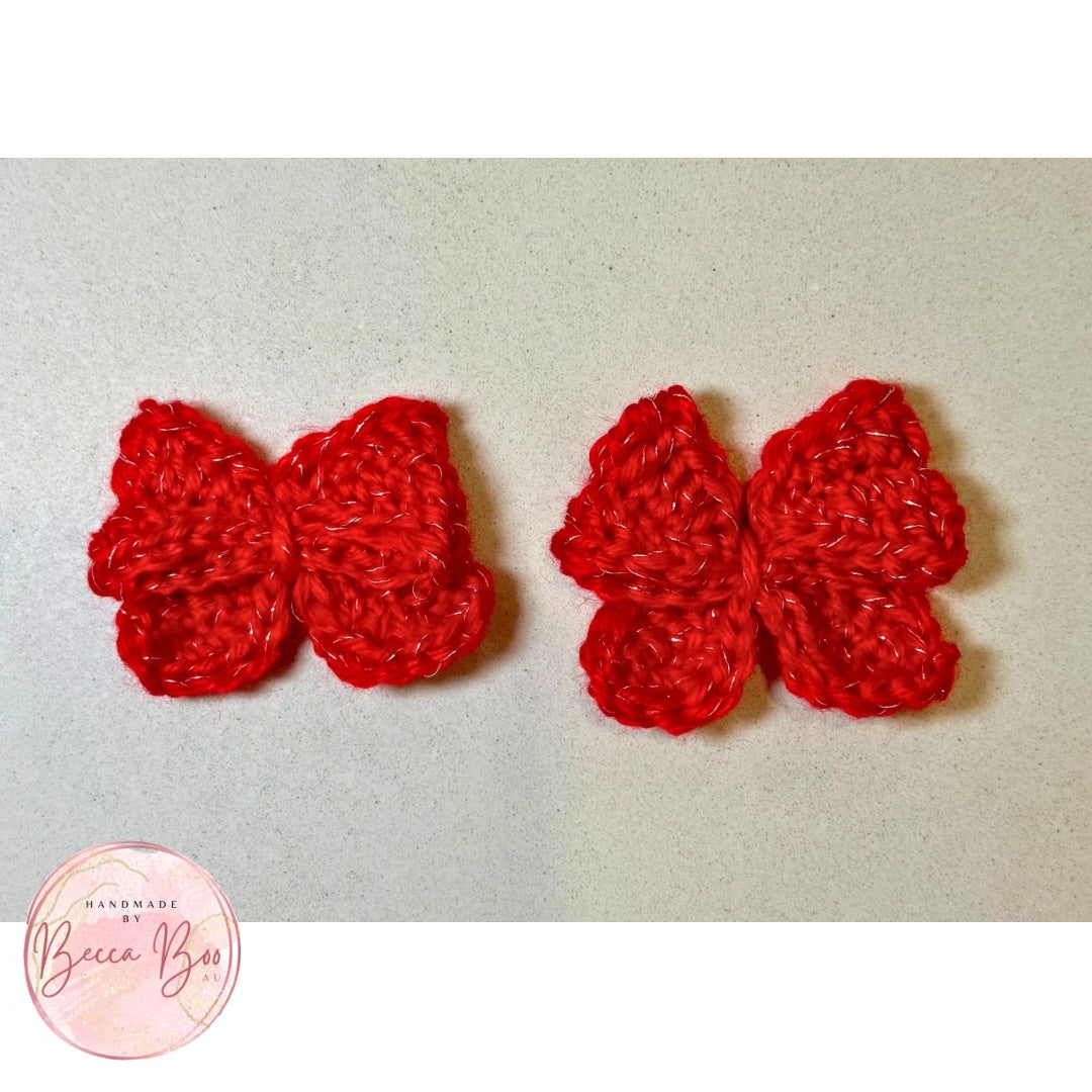 Red Sparkle Hair Bow