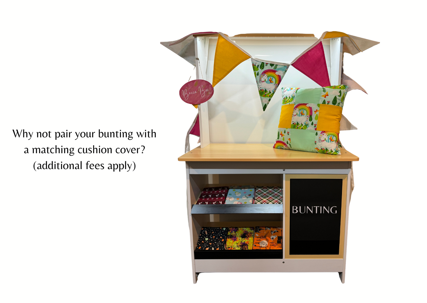 Unicorn, Pink and Yellow Bunting