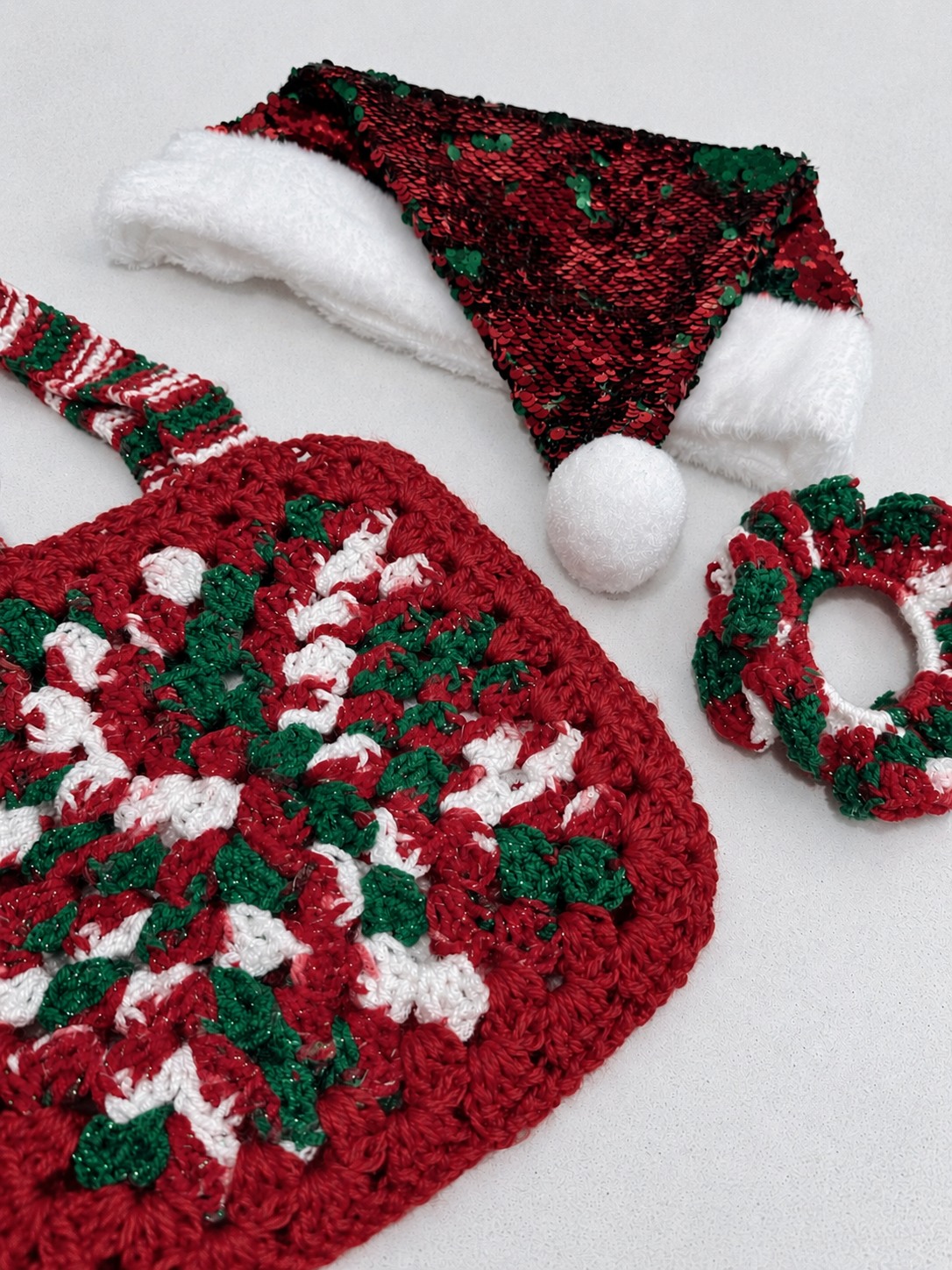 Mini Tote Bag (Christmas Colours)