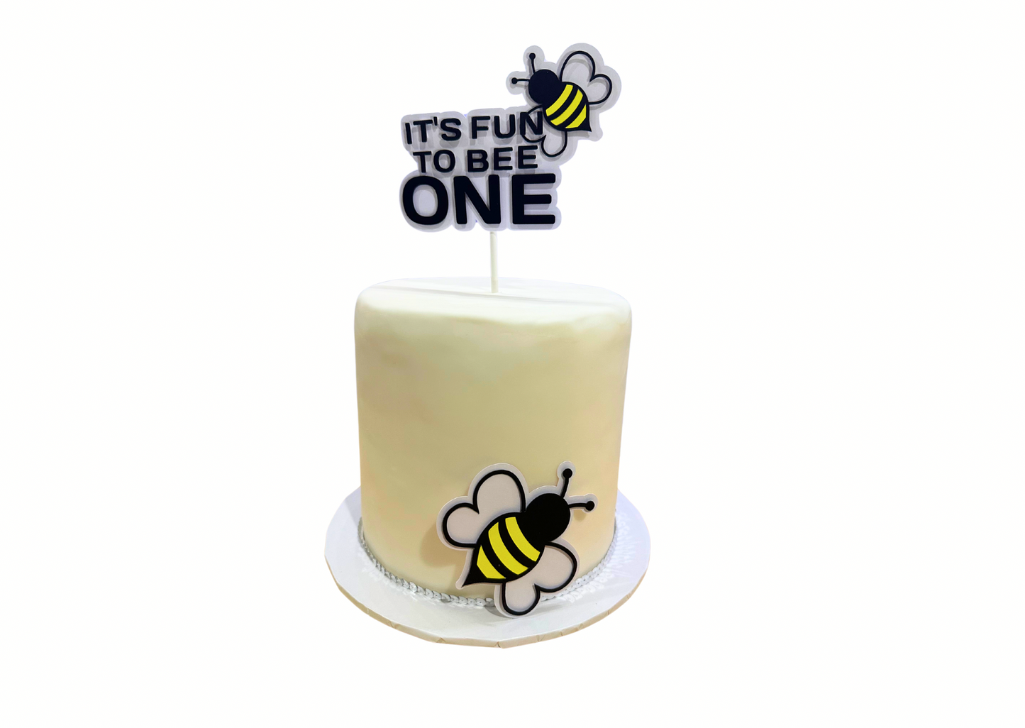 ‘It’s fun to BEE One’ 1st Birthday Cake Topper