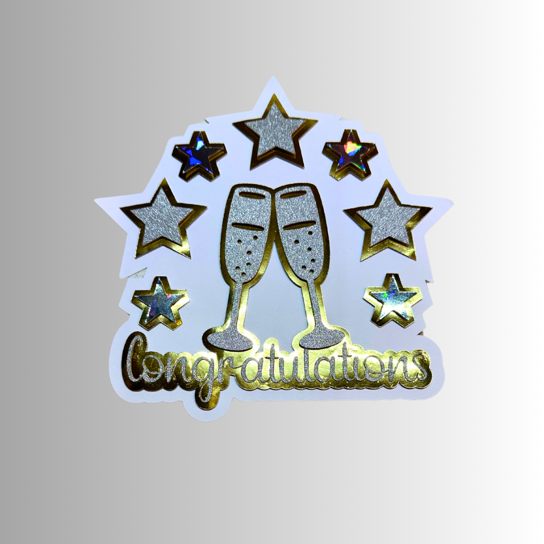 ‘Congratulations’ Cake Topper