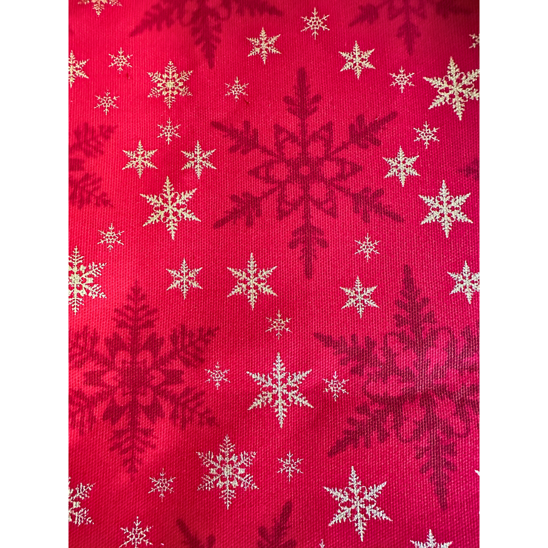 Christmas Placemat and Bunting Set (Red and Gold)