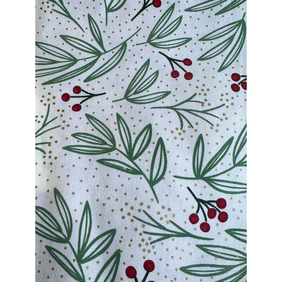 Christmas Placemat and Bunting Set (Red, Beige and Green Native)