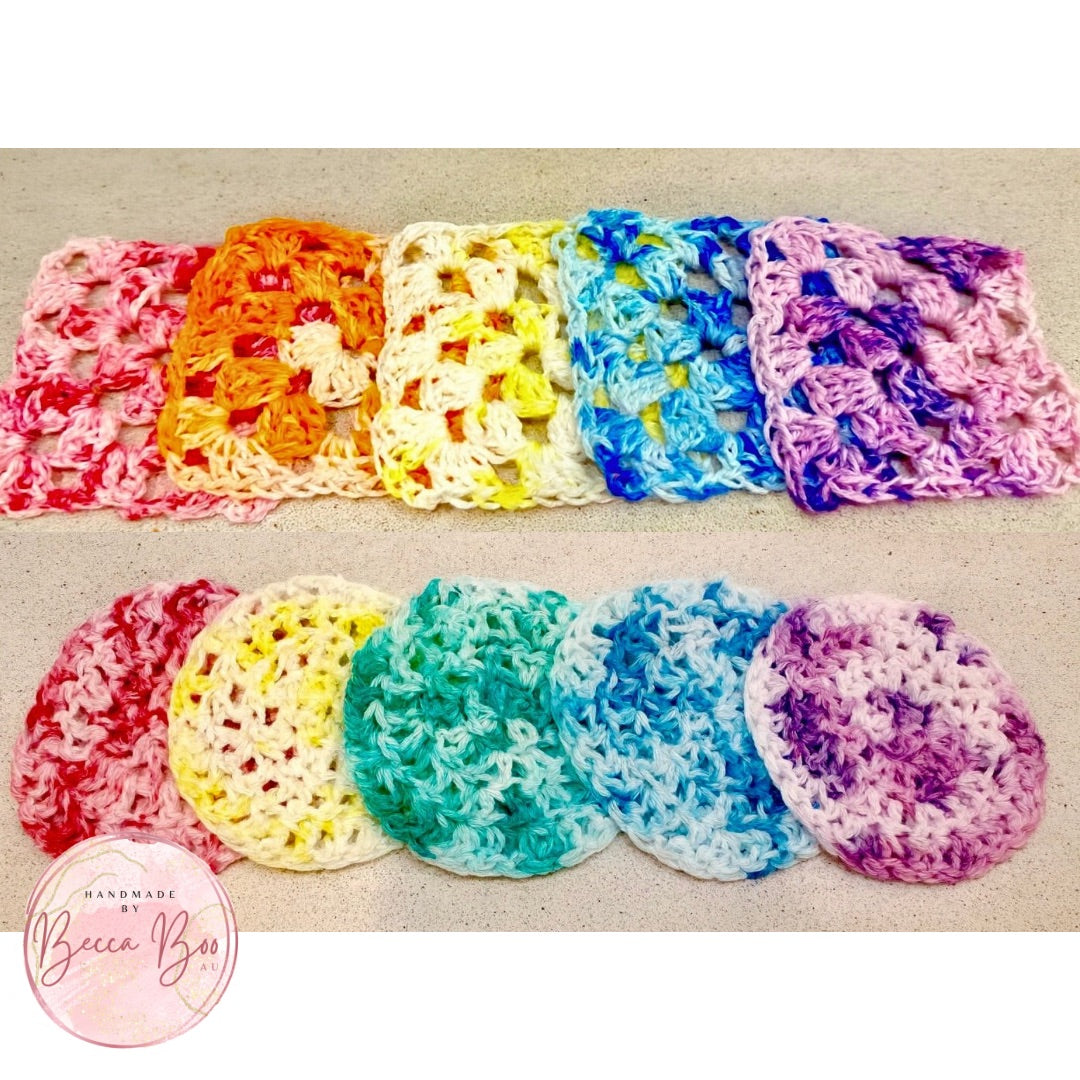 Crocheted Face Scrubbies