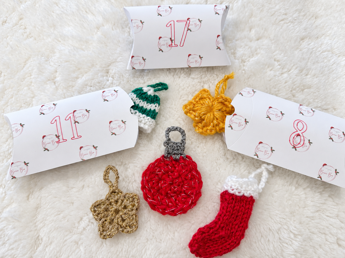 PRE-ORDER: Handmade Crochet Christmas Advent Calendar | Reusable Christmas Countdown Keepsake