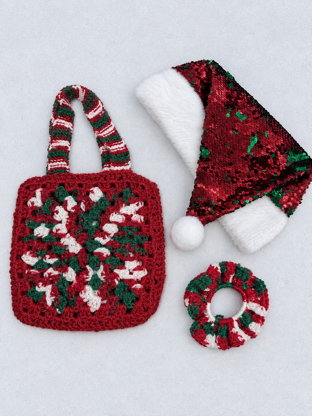 Mini Tote Bag (Christmas Colours)