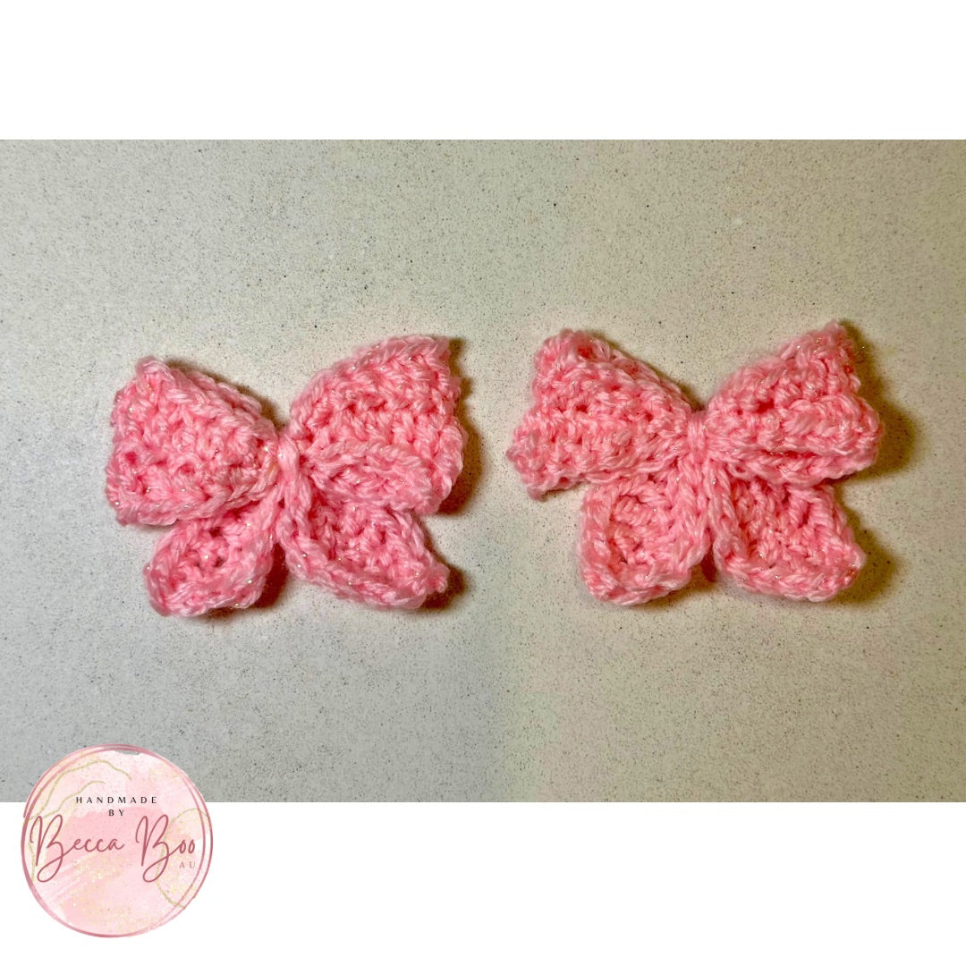 Pink Sparkle Hair Bow
