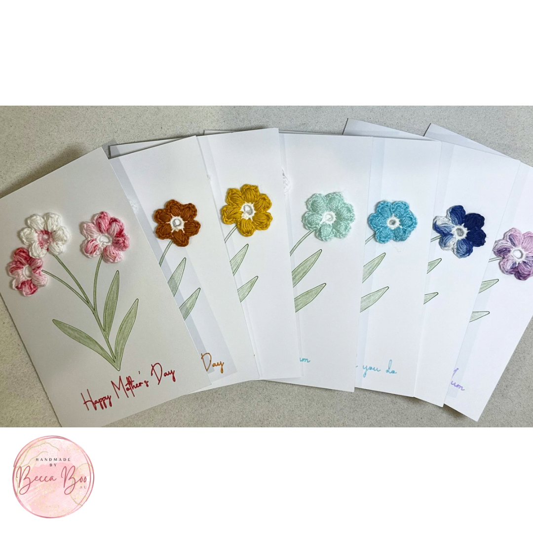 Crochet Flower Mother’s Day Card