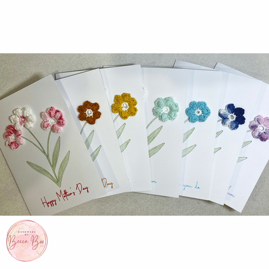 Crochet Flower Mother’s Day Card