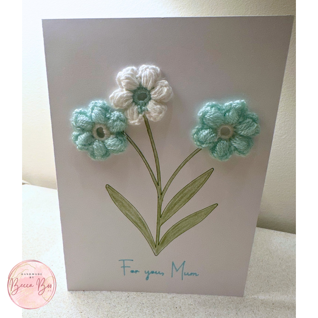 Crochet Flower Mother’s Day Card
