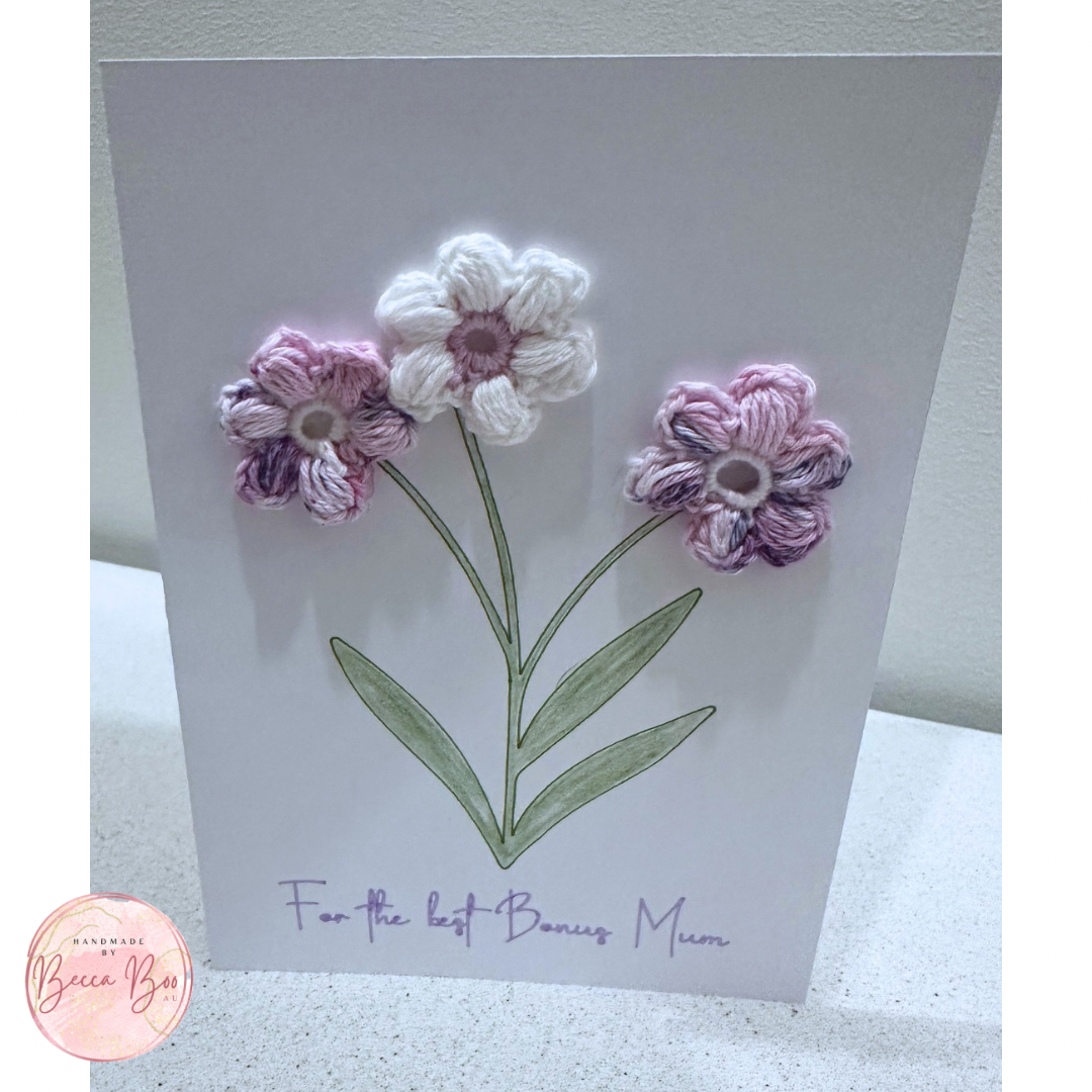 Crochet Flower Mother’s Day Card